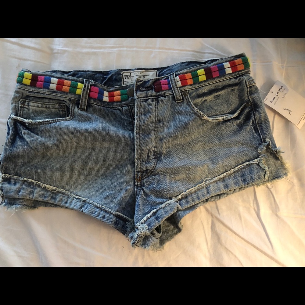Free People Jean shorts